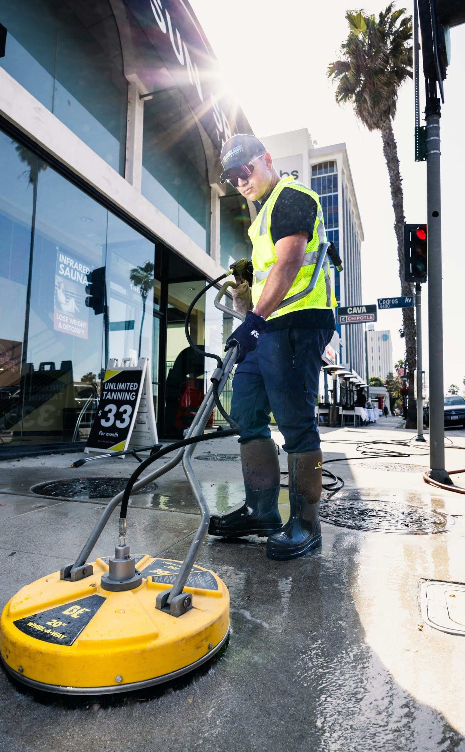 Commercial Pressure Washing: How Often Should Walkways and Building Entrances Be Cleaned?
